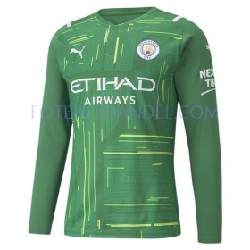 Herre Fotballdrakter Keeper Manchester City Borte 2021-22 Langermet